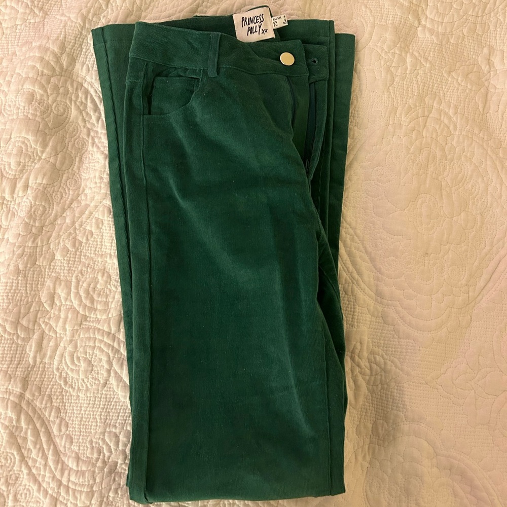Princess Polly Green Bootcut Jean